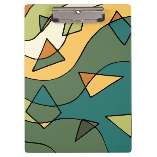 Handgetrokken abstract ontwerp klembord (Voorkant)