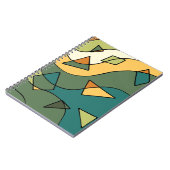 Handgetrokken abstract ontwerp notitieboek (Linkerzijde)