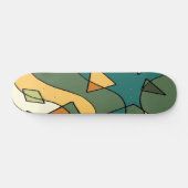 Handgetrokken abstract ontwerp persoonlijk skateboard (Horizontaal)