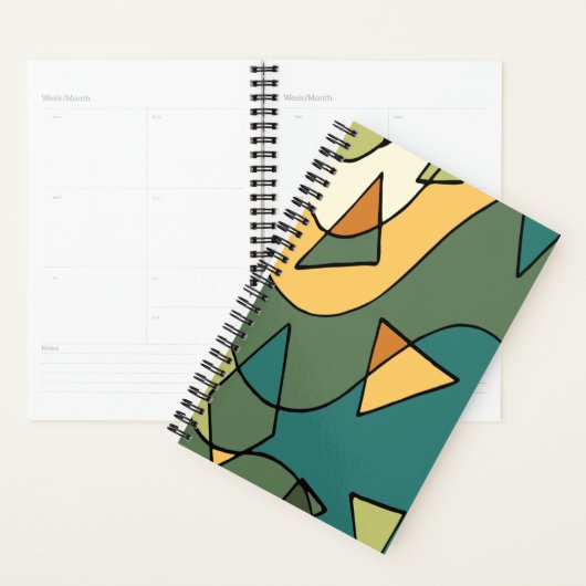Handgetrokken abstract  ontwerp planner (Display)