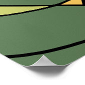 Handgetrokken abstract ontwerp poster (Hoek)