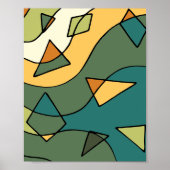 Handgetrokken abstract  ontwerp poster (Voorkant)