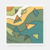 Handgetrokken abstract  ontwerp servet (Voorkant)