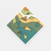 Handgetrokken abstract  ontwerp servet (Hoek)