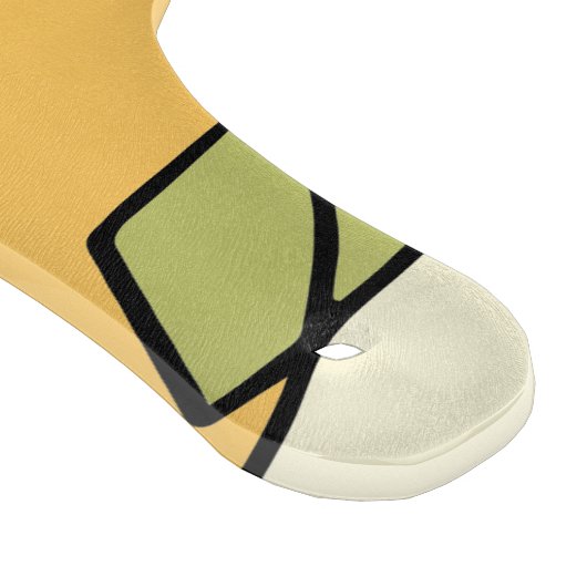 Handgetrokken abstract ontwerp snijplank (Hoek)