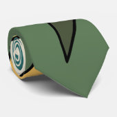 Handgetrokken abstract  ontwerp stropdas (Opgerold)