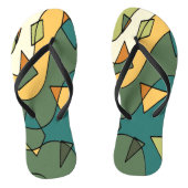 Handgetrokken abstract  ontwerp teenslippers (Voetbed)