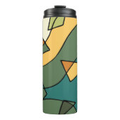Handgetrokken abstract  ontwerp thermosbeker (Voorkant)