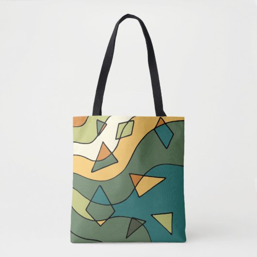 Handgetrokken abstract ontwerp tote bag (Voorkant)