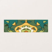 Handgetrokken abstract ontwerp visitekaartje (Buitenkant ongevouwen)