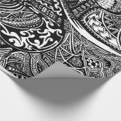 Handgetrokken Abstract Tribal Crazy Doodle Cadeaupapier (Hoek)