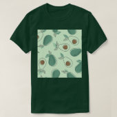 Handgetrokken avocado t-shirt (Design voorkant)