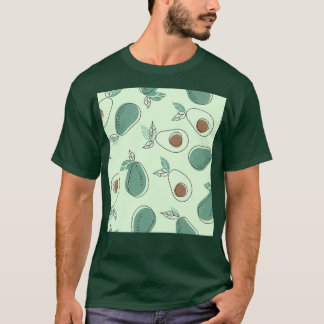 Handgetrokken avocado t-shirt