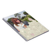 Handgetrokken bloemrand notitieboek (Rechterzijde)