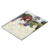 Handgetrokken bloemrand notitieboek (Linkerzijde)