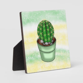 Handgetrokken Cactus Succulent Fotoplaat
