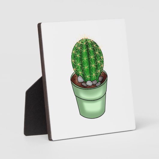 Handgetrokken Cactus Succulent Fotoplaat (Voorkant)