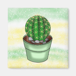 Handgetrokken Cactus Succulent Magneet