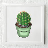 Handgetrokken Cactus Succulent Poster