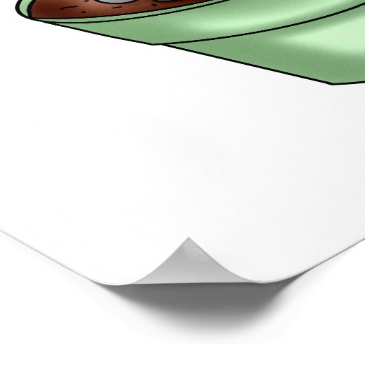 Handgetrokken Cactus Succulent Poster (Hoek)