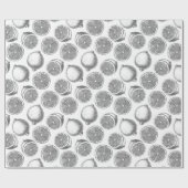 Handgetrokken citroenverpakkingspapier cadeaupapier (Vlak)