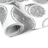 Handgetrokken citroenverpakkingspapier cadeaupapier (Rol Hoek)