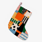 Handgetrokken diverse vormen. Abstracte hedendaags Kleine Kerstsok (Voorkant (Hangend))