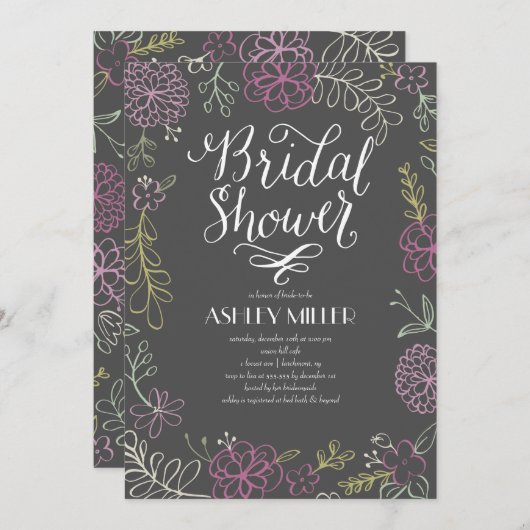 Handgetrokken flessen | VRIJGEZELLENFEEST Kaart (Voorkant / Achterkant)