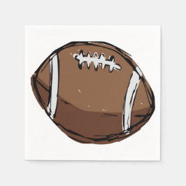 Handgetrokken Football Papier servetten