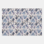 Handgetrokken Grote Deen, Franse Bulldog, Shiba In Inpakpapier Vel (Voorkant 2)