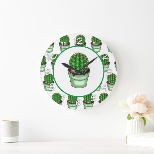 Handgetrokken huisplant Cacti Grote Klok (Huis)