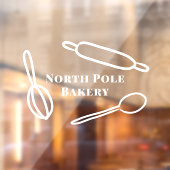 Handgetrokken keukengereedschap Rollenbakkerij Raamsticker (Vel 2)