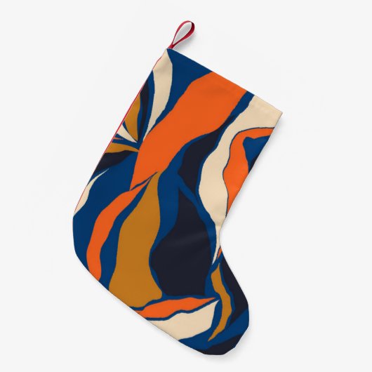 Handgetrokken kleurrijk abstract patroon. Creatief Kleine Kerstsok (Voorkant (Hangend))