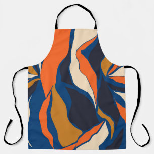 Handgetrokken kleurrijk abstract patroon. Creatief Schort