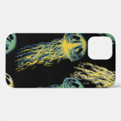 Handgetrokken kwallen textuur. Rasterhandgetekende Case-Mate iPhone Case (Achterkant (horizontaal))