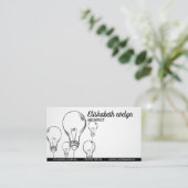 Handgetrokken lampen visitekaartje (Staand voorkant)