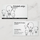Handgetrokken lampen visitekaartje (Voorkant / Achterkant)