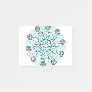 Handgetrokken microfoon post-it® notes