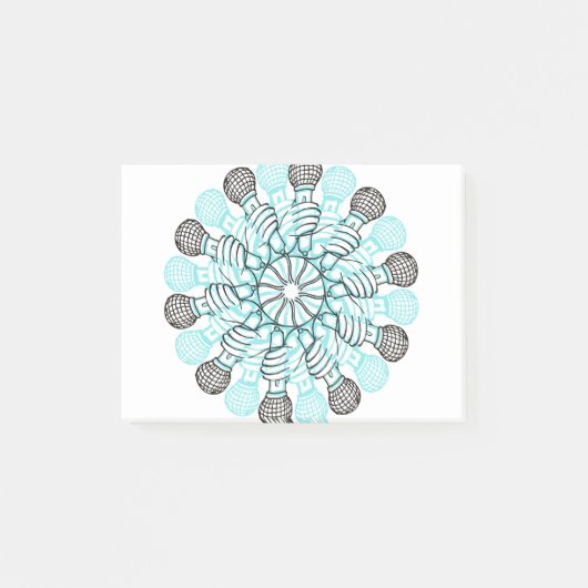 Handgetrokken microfoon post-it® notes (Voorkant)