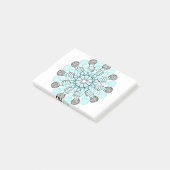 Handgetrokken microfoon post-it® notes (Schuin)