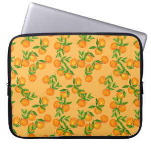 Handgetrokken naadloos achtergrondpatroon geïnspir laptop sleeve