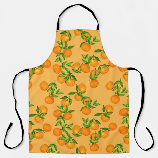 Handgetrokken naadloos achtergrondpatroon geïnspir schort (Voorkant)