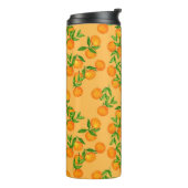 Handgetrokken naadloos achtergrondpatroon geïnspir thermosbeker (Gedraaid links)