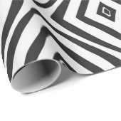 Handgetrokken naadloos patroon in zwart-wit.  cadeaupapier (Rol Hoek)