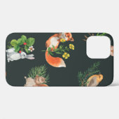 Handgetrokken naadloos patroon met waterverf bos Case-Mate iPhone case (Achterkant (horizontaal))