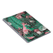 Handgetrokken naadloos patroon met waterverf bos notitieboek (Rechterzijde)