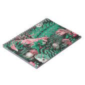 Handgetrokken naadloos patroon met waterverf bos notitieboek (Linkerzijde)