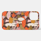 Handgetrokken naadloos patroon van paddenstoel en Case-Mate iPhone case (Achterkant (horizontaal))