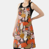 Handgetrokken naadloos patroon van paddenstoel en  schort (Insitu)