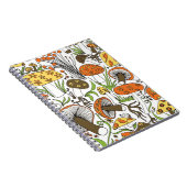 Handgetrokken paddenstoelen notitieboek (Rechterzijde)